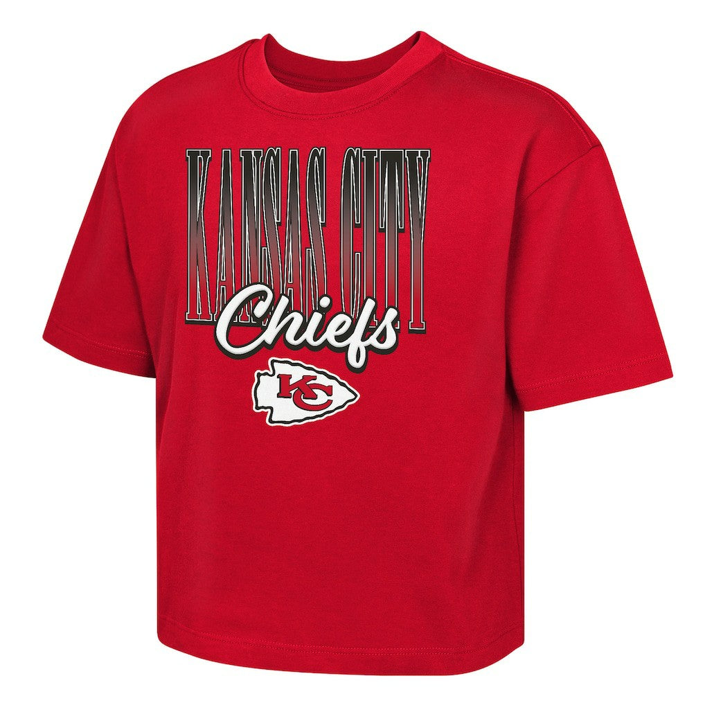 Kansas City Chiefs Outerstuff Girls Youth Big City Boxy T-Shirt - Red for sale