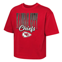 Kansas City Chiefs Outerstuff Girls Youth Big City Boxy T-Shirt - Red for sale