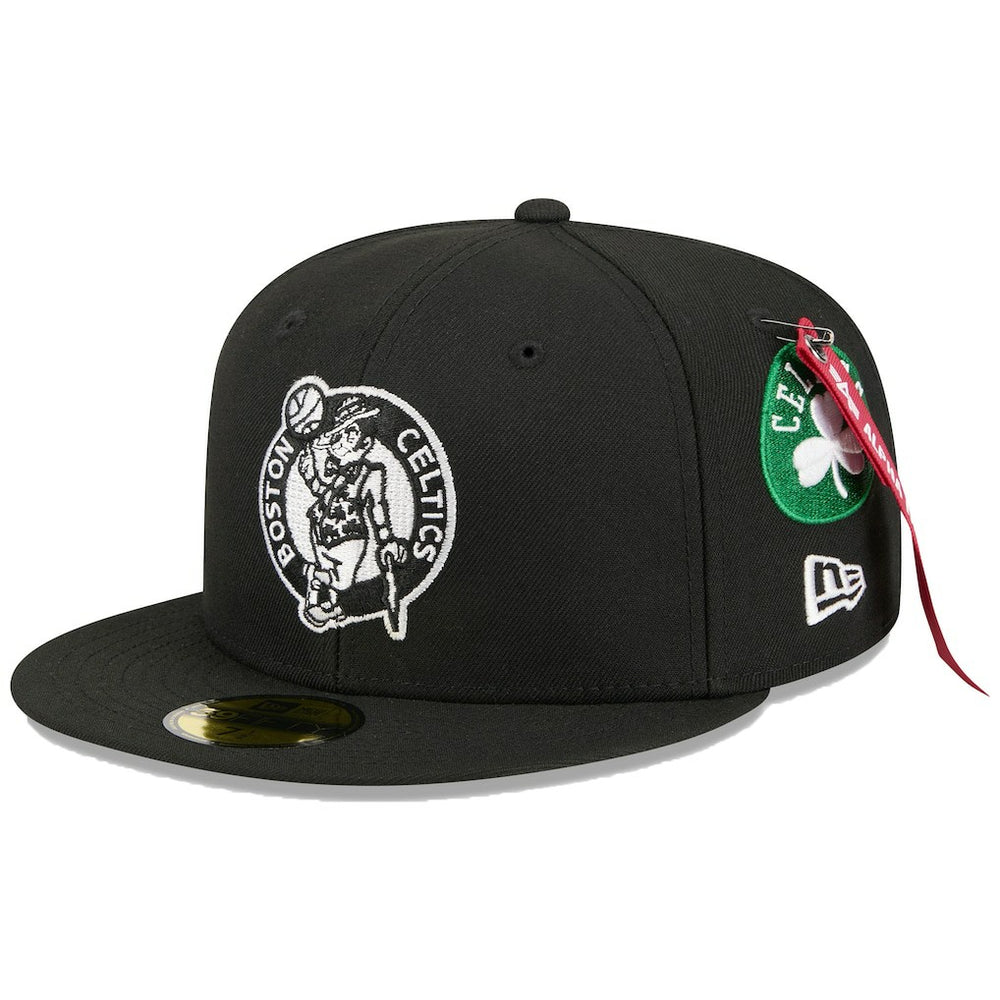 Boston Celtics x Alpha Industries 59FIFTY Fitted Hat - Black | New Era cheap