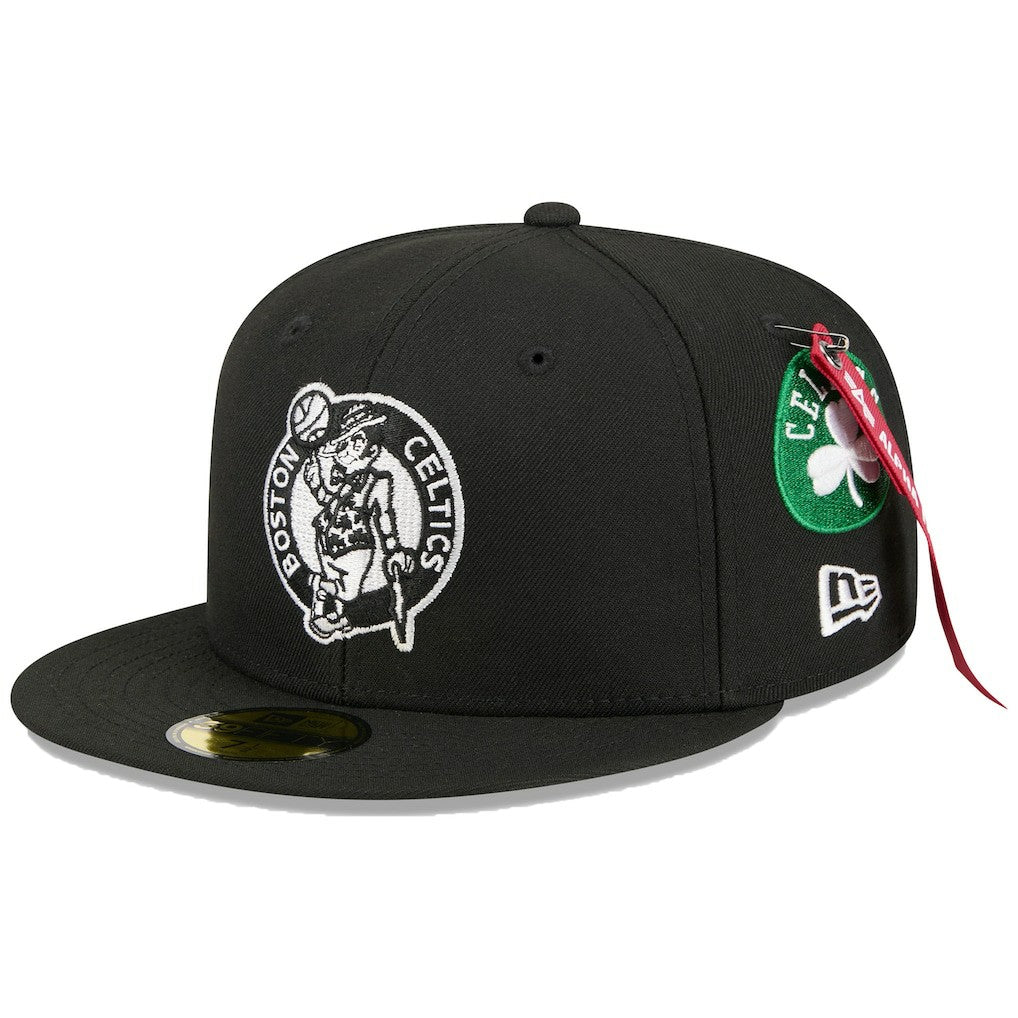 Boston Celtics x Alpha Industries 59FIFTY Fitted Hat - Black | New Era cheap