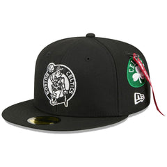 Boston Celtics x Alpha Industries 59FIFTY Fitted Hat - Black | New Era cheap