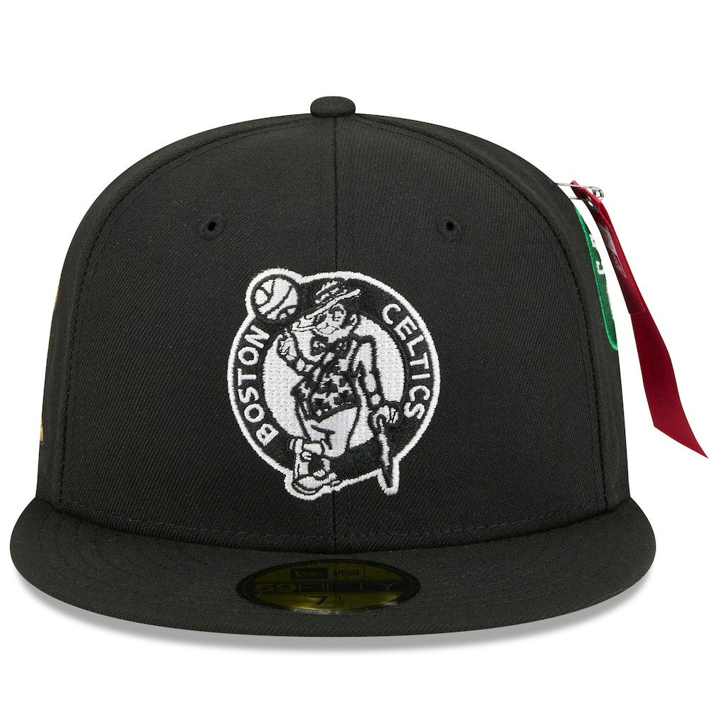 Boston Celtics x Alpha Industries 59FIFTY Fitted Hat - Black | New Era cheap
