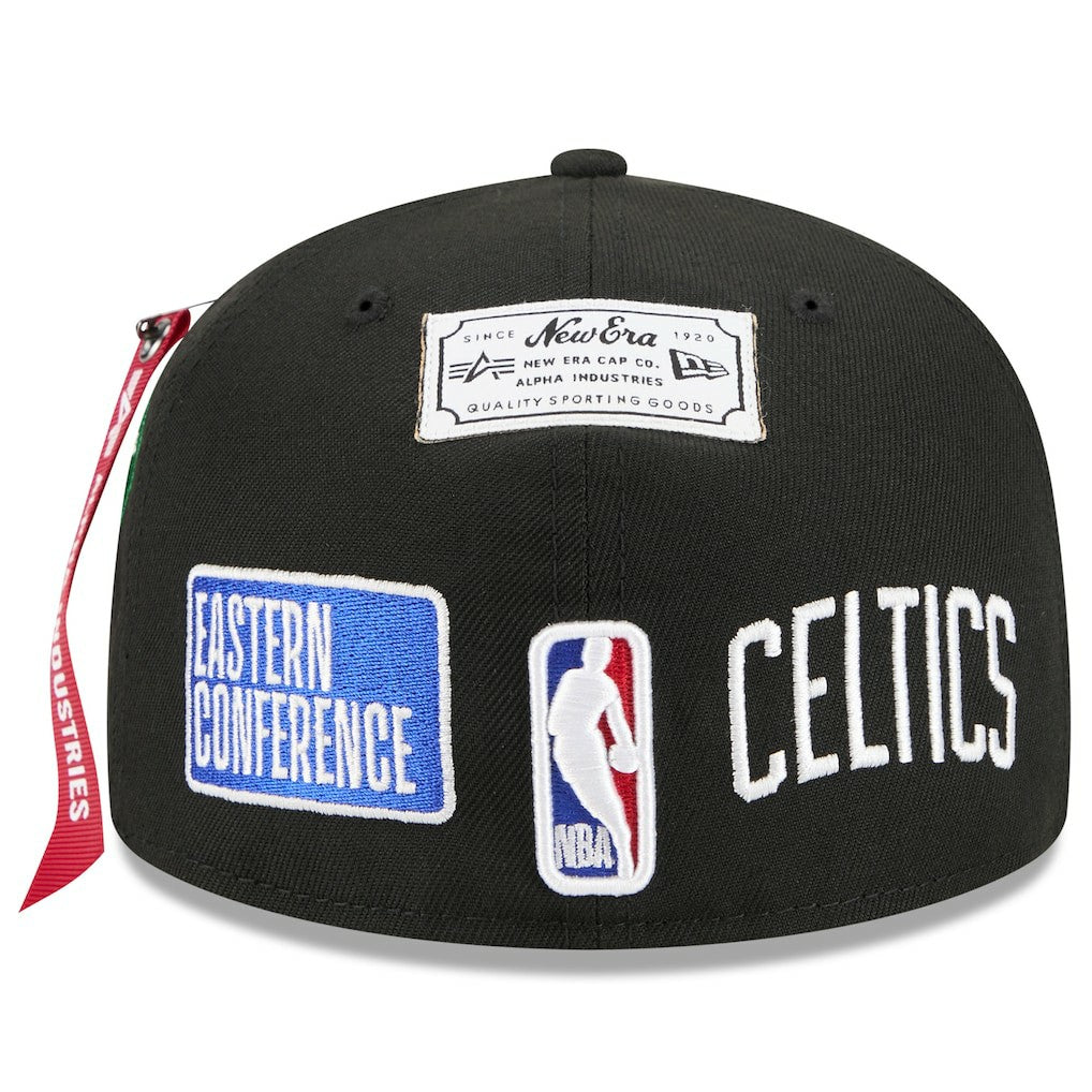 Boston Celtics x Alpha Industries 59FIFTY Fitted Hat - Black | New Era cheap