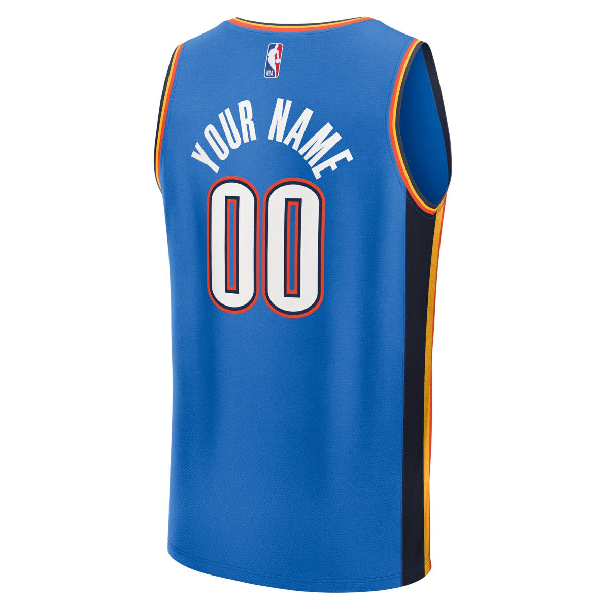Oklahoma City Thunder Youth Fast Break Custom Replica Jersey - Blue - Icon Edition | Fanatics shop