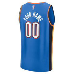 Oklahoma City Thunder Youth Fast Break Custom Replica Jersey - Blue - Icon Edition | Fanatics shop