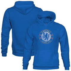 Chelsea 1863FC Youth Color Badge Fleece Pullover Hoodie - Blue on sale