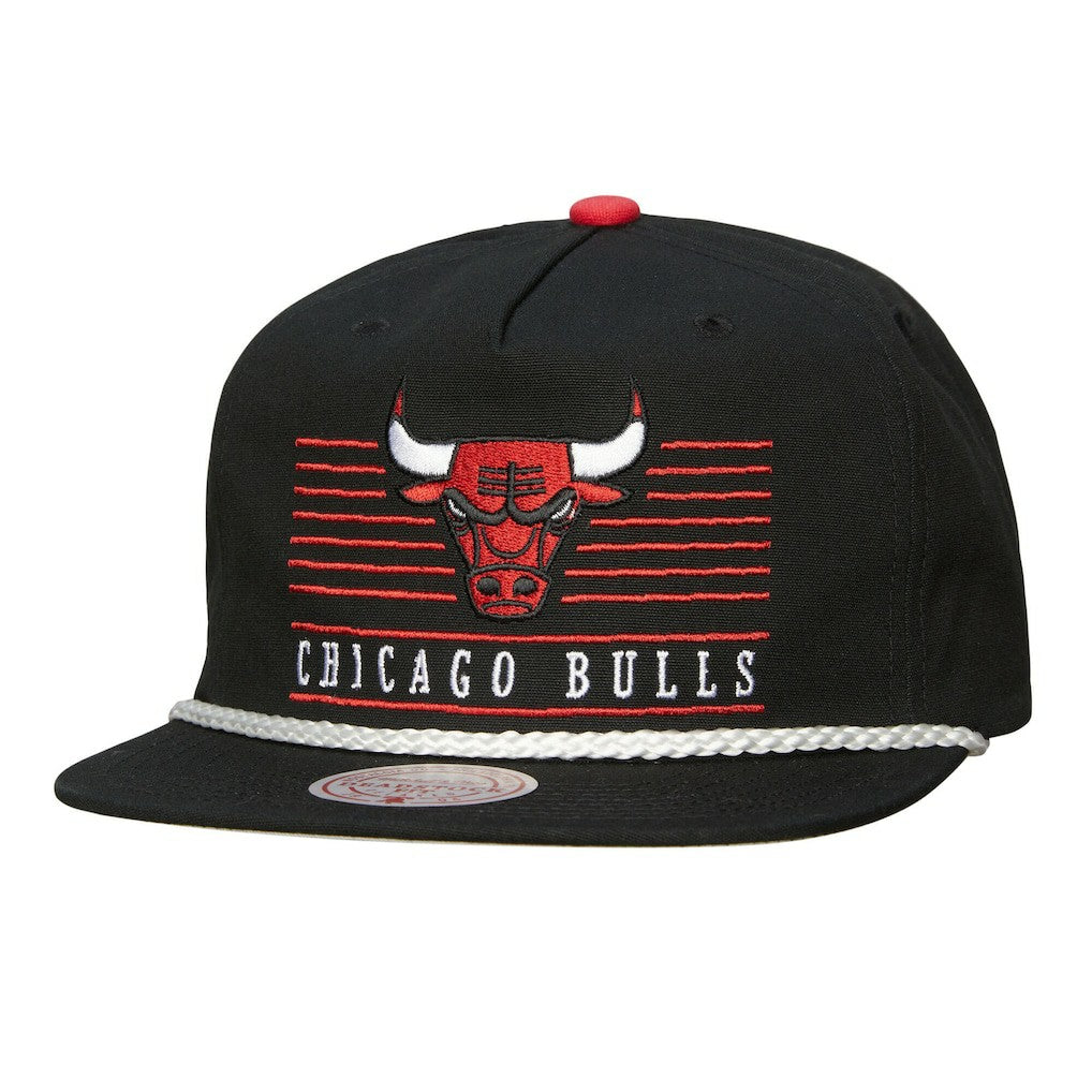 Chicago Bulls Ascend Deadstock Snapback Hat - Black | Mitchell & Ness sale