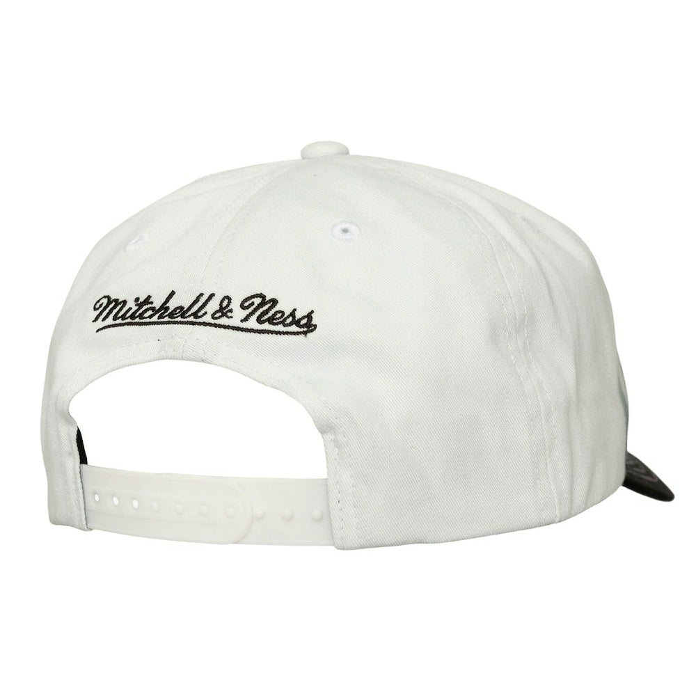 Chicago Bulls Dip Dye Pro Crown Adjustable Hat - Black/White | Mitchell & Ness discount
