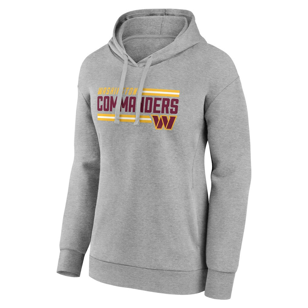 Washington Commanders Women's On Side Stripe Pullover Hoodie - Gray cheap
