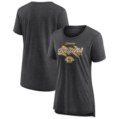 Boston Bruins Women's Hit the Ice Tri-Blend T-Shirt Gray