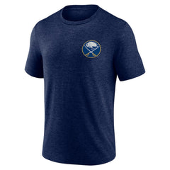 Buffalo Sabres Earnest Will Tri-Blend T-Shirt Navy