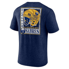 Buffalo Sabres Earnest Will Tri-Blend T-Shirt Navy