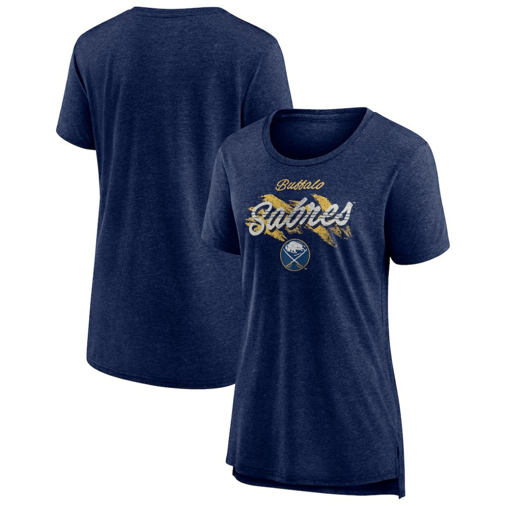 Buffalo Sabres Women's Hit the Ice Tri-Blend T-Shirt Navy