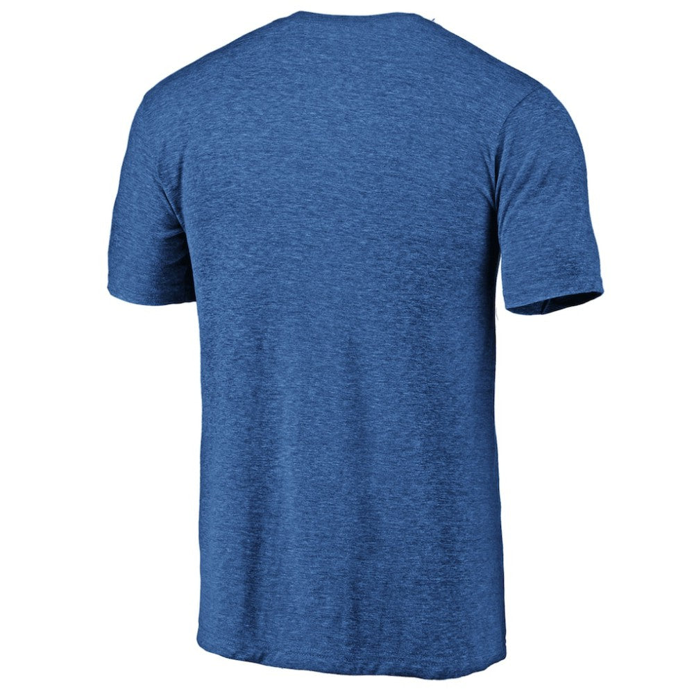 Buffalo Sabres Distressed Logo Tri-Blend T-Shirt Royal