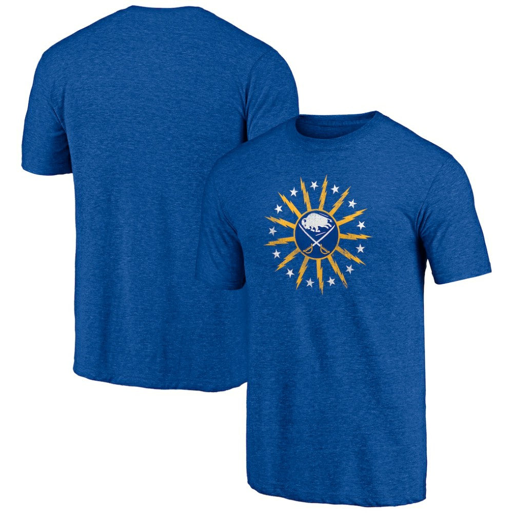 Buffalo Sabres Shoot to Score Tri-Blend T-Shirt Royal