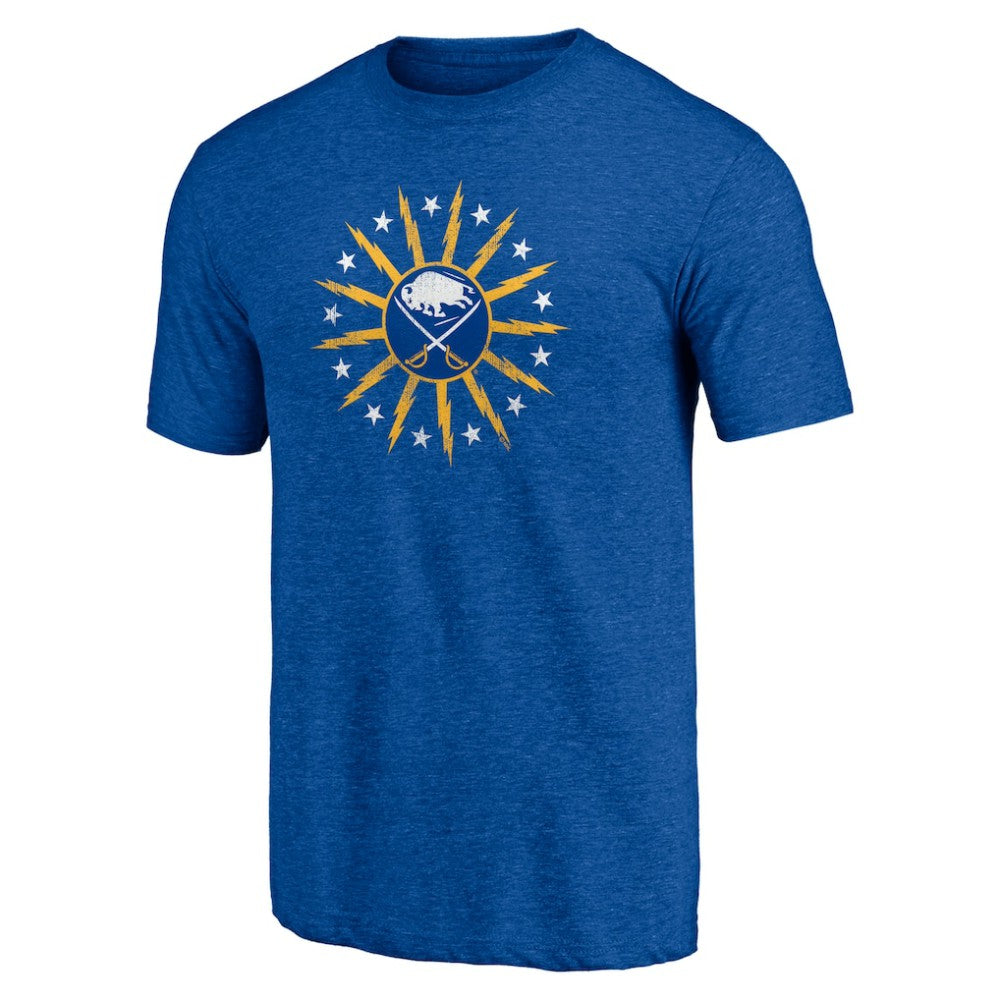Buffalo Sabres Shoot to Score Tri-Blend T-Shirt Royal