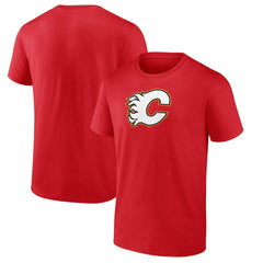 Calgary Flames Primary Logo T-Shirt Red