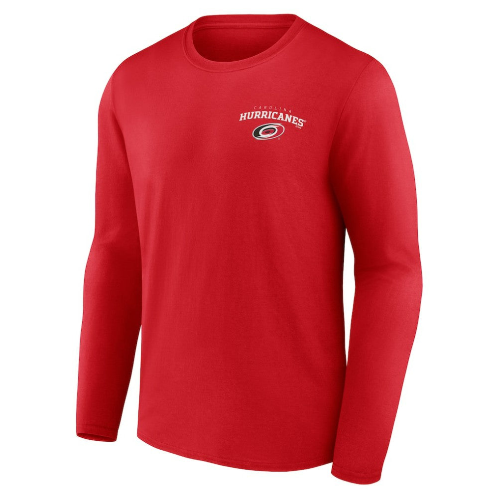 Carolina Hurricanes Team Lockup Long Sleeve T-Shirt Red