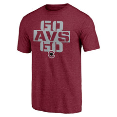Colorado Avalanche Shoot to Score Tri-Blend T-Shirt Burgundy