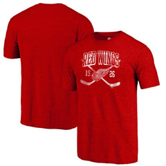 Detroit Red Wings Line Shift Tri-Blend T-Shirt Red