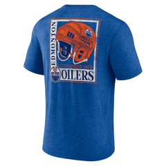 Edmonton Oilers Earnest Will Tri-Blend T-Shirt Royal