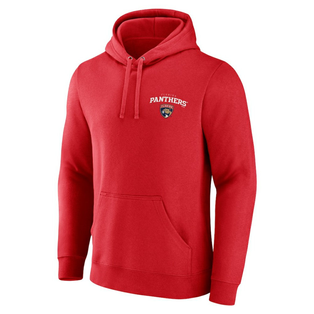 Florida Panthers Team Lockup Pullover Hoodie Red