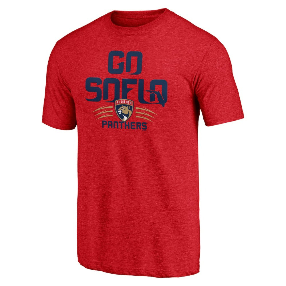 Florida Panthers Shoot to Score Tri-Blend T-Shirt Red