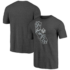 Los Angeles Kings Shoot to Score Tri-Blend T-Shirt Charcoal