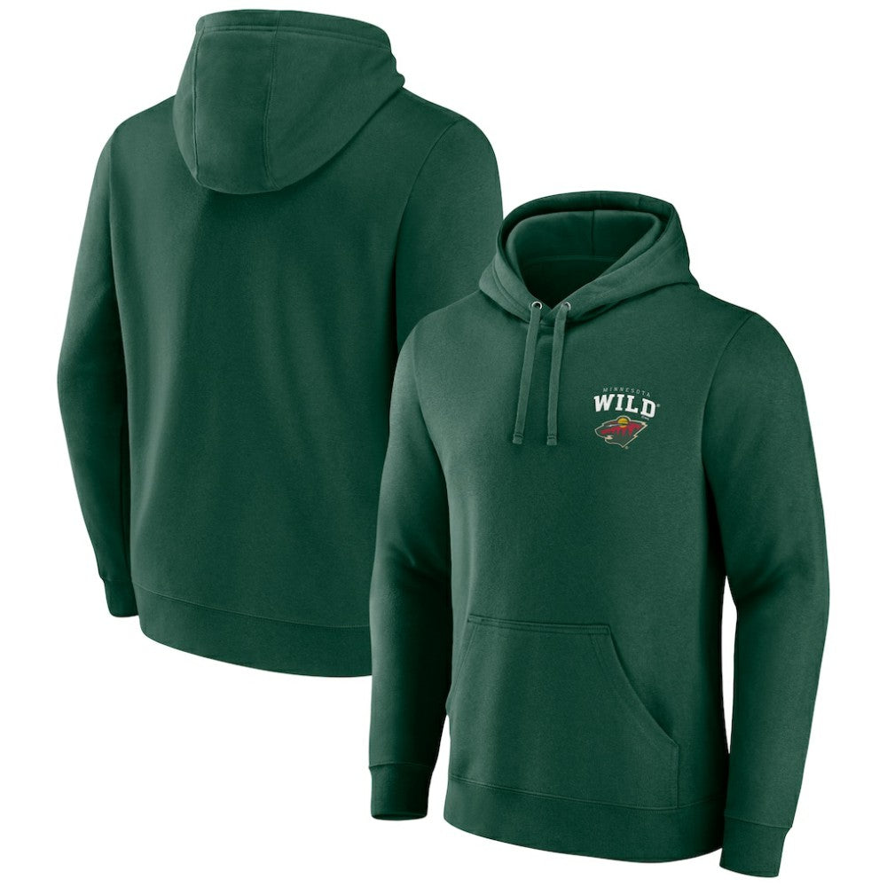 Minnesota Wild Team Lockup Pullover Hoodie Green