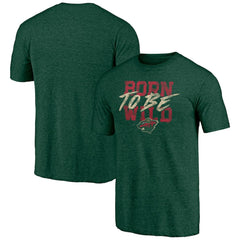 Minnesota Wild Shoot to Score Tri-Blend T-Shirt Green