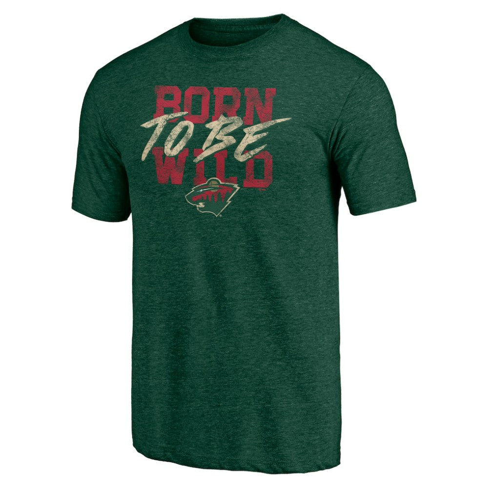 Minnesota Wild Shoot to Score Tri-Blend T-Shirt Green