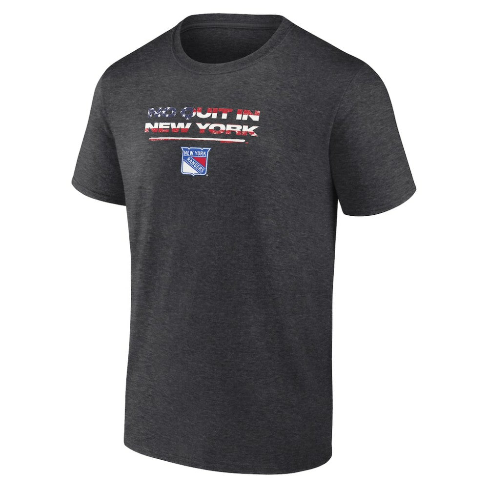 New York Rangers Stars and Stripes T-Shirt Charcoal