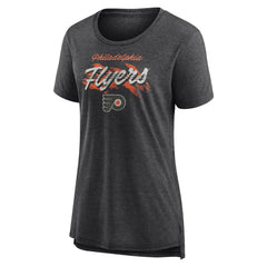 Philadelphia Flyers Women's Hit the Ice Tri-Blend T-Shirt Gray
