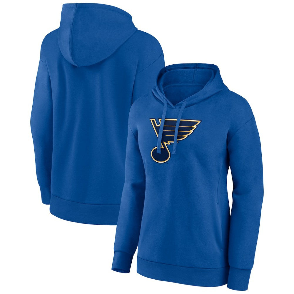 St. Louis Blues Women's Primary Logo Pullover Hoodie Blue