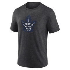 Toronto Maple Leafs Alternate Logo Tri-Blend T-Shirt Charcoal