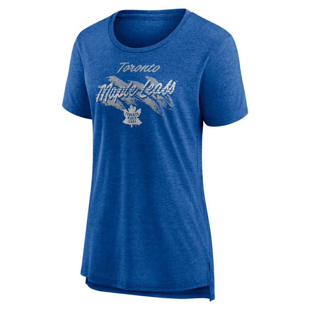 Toronto Maple Leafs Women's Hit the Ice Tri-Blend T-Shirt Blue