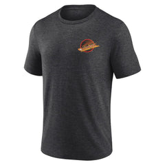 Vancouver Canucks Earnest Will Tri-Blend T-Shirt Charcoal