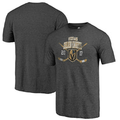 Vegas Golden Knights Line Shift Tri-Blend T-Shirt Charcoal