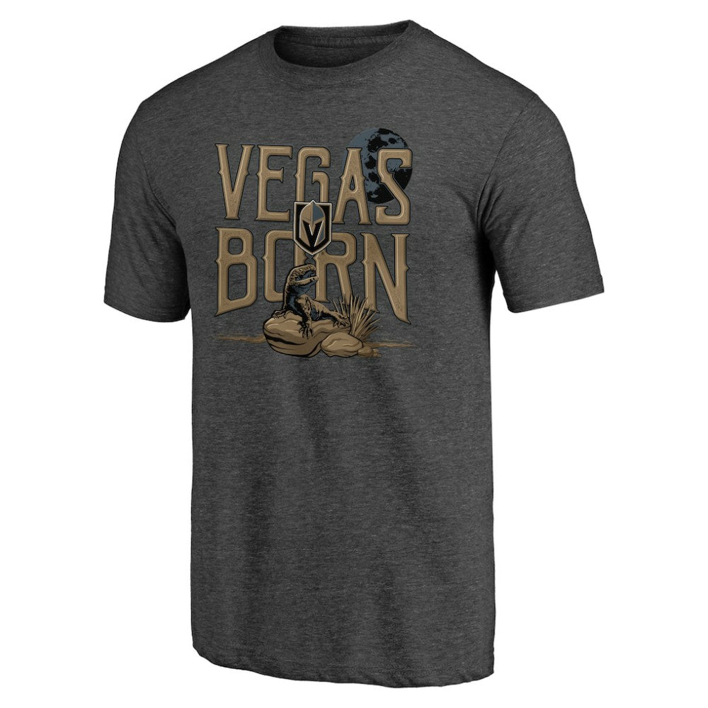 Vegas Golden Knights Shoot to Score Tri-Blend T-Shirt Charcoal