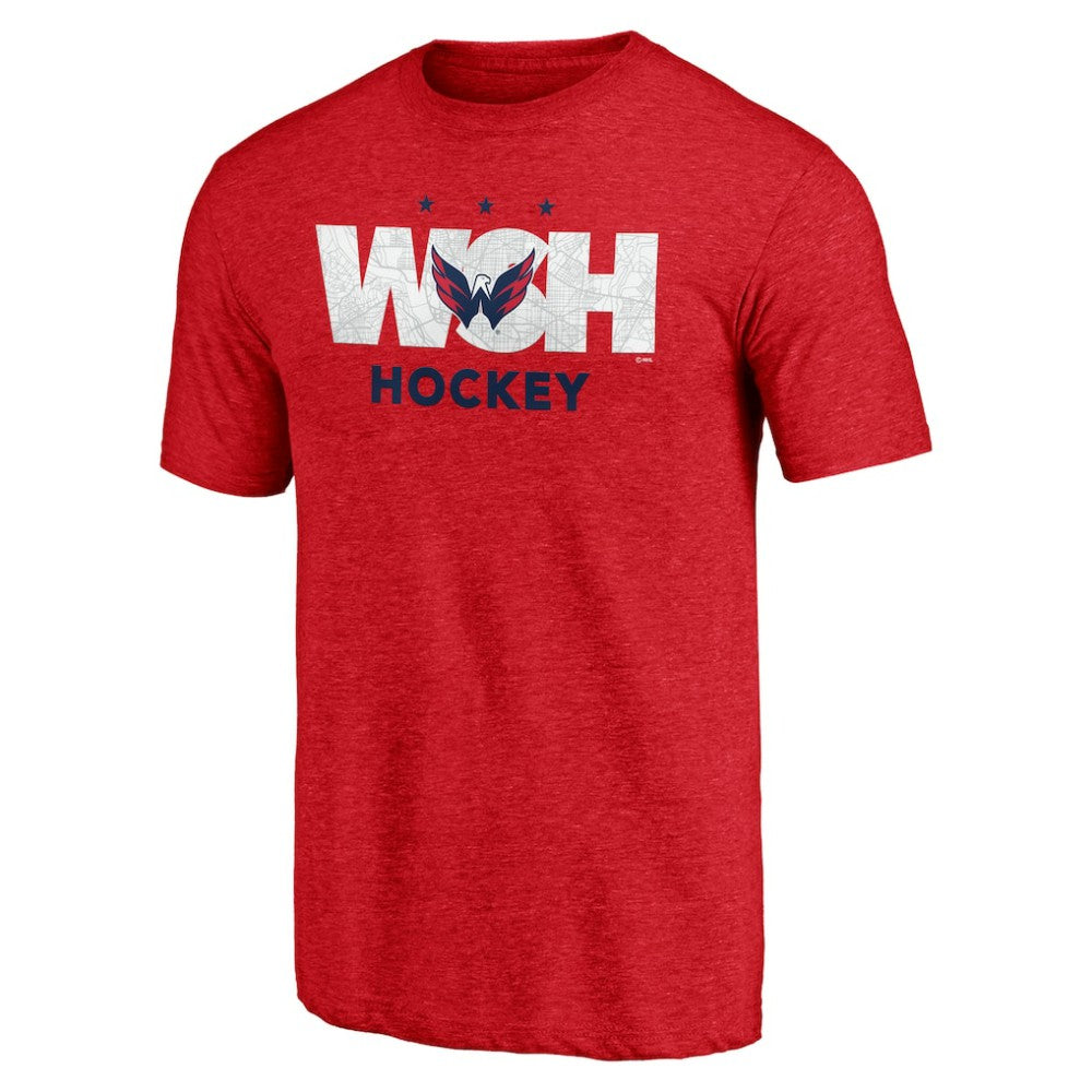 Washington Capitals Shoot to Score Tri-Blend T-Shirt Red