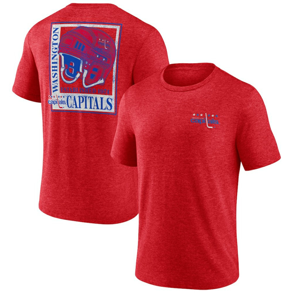 Washington Capitals Earnest Will Tri-Blend T-Shirt Red