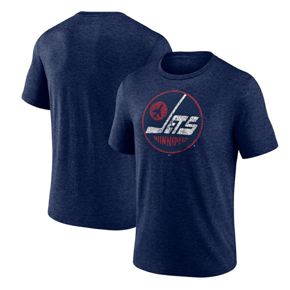 Winnipeg Jets Wheelhouse Tri-Blend T-Shirt Navy
