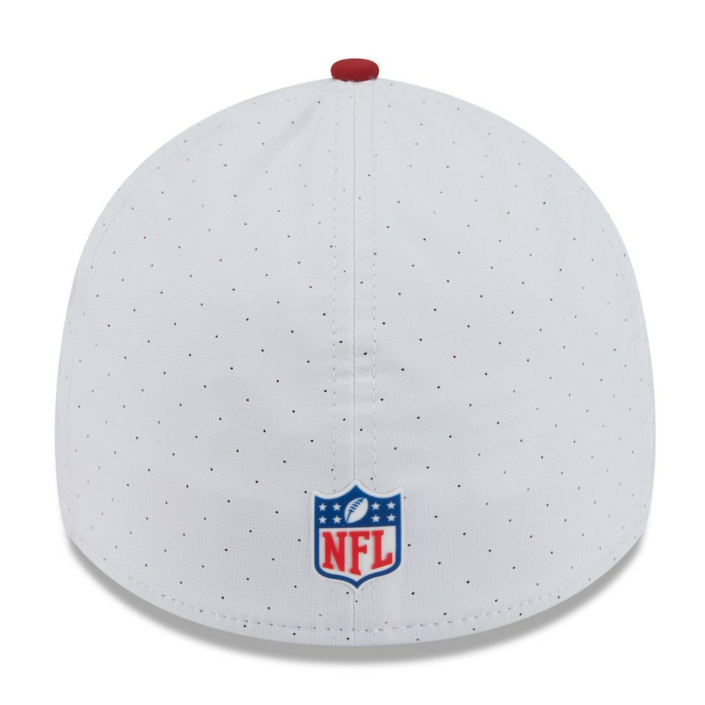 Arizona Cardinals New Era 2025 NFL Training Camp 39THIRTY Flex Hat - White/Cardinal outlet
