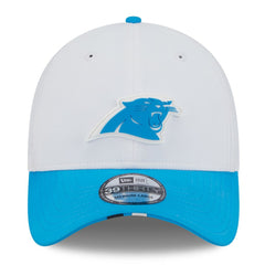 Carolina Panthers New Era 2025 NFL Training Camp 39THIRTY Flex Hat - White/Blue discount