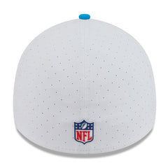 Carolina Panthers New Era 2025 NFL Training Camp 39THIRTY Flex Hat - White/Blue discount