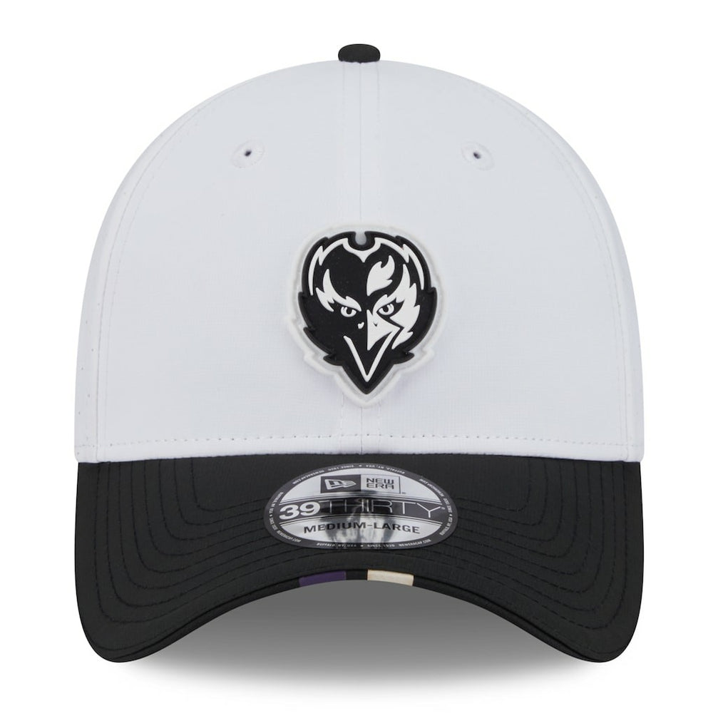 Baltimore Ravens New Era 2025 NFL Training Camp 39THIRTY Flex Hat - White/Black online