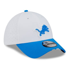 Detroit Lions New Era 2025 NFL Training Camp 39THIRTY Flex Hat - White/Blue discount