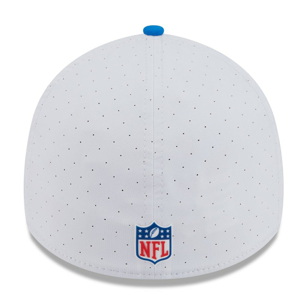 Detroit Lions New Era 2025 NFL Training Camp 39THIRTY Flex Hat - White/Blue discount