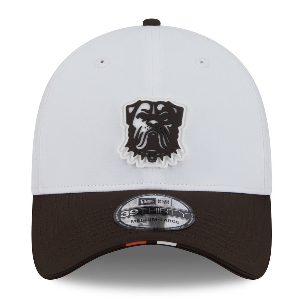 Cleveland Browns New Era 2025 NFL Training Camp 39THIRTY Flex Hat - White/Brown online