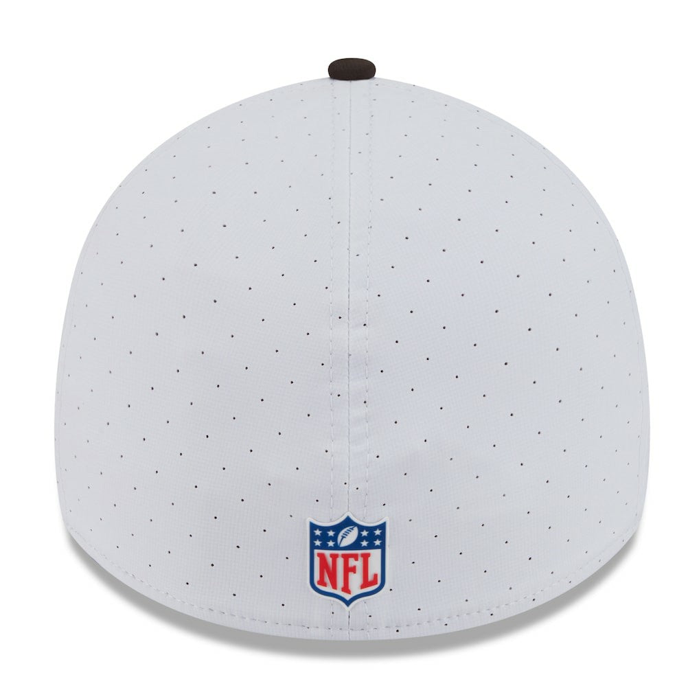 Cleveland Browns New Era 2025 NFL Training Camp 39THIRTY Flex Hat - White/Brown online